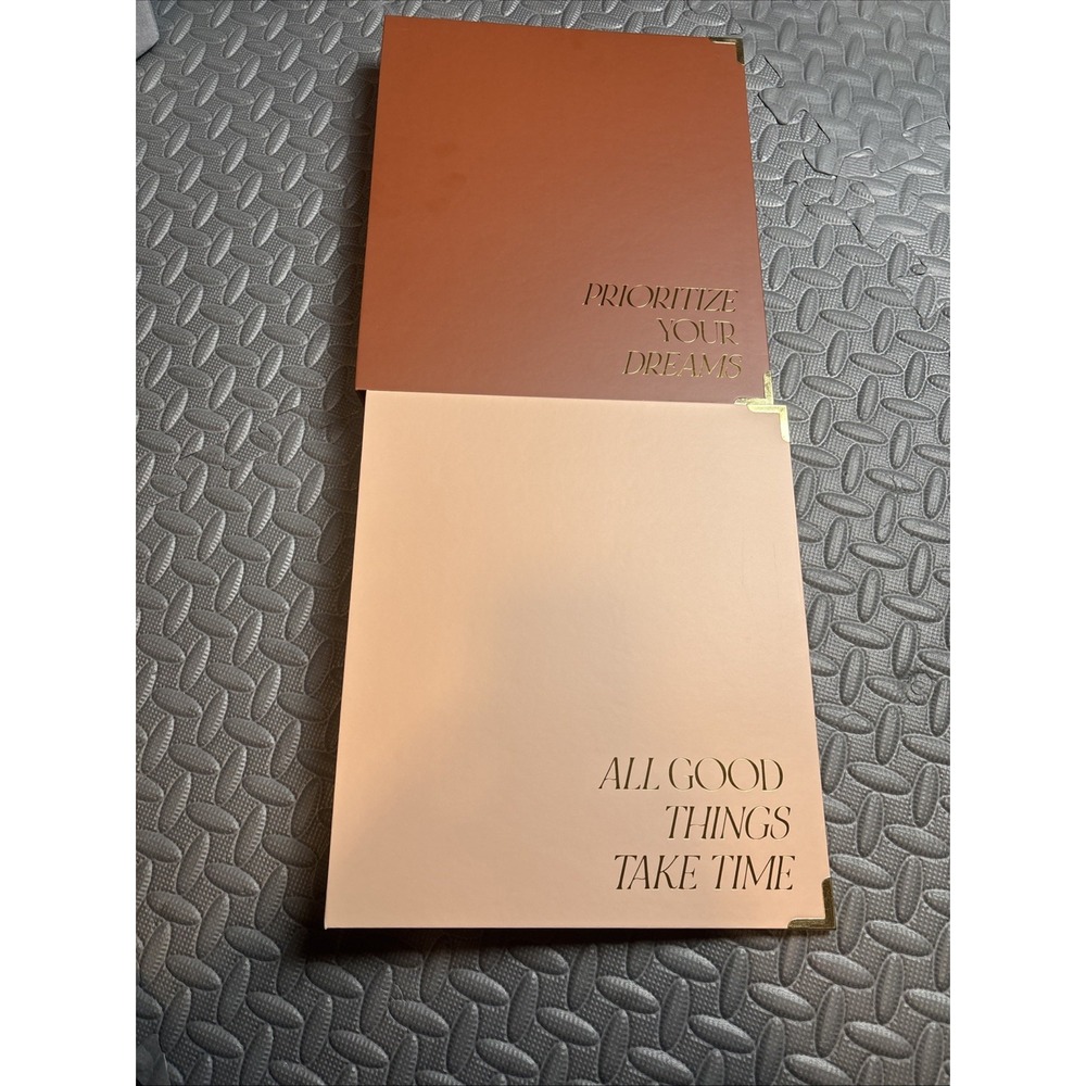 Aesthetic 3 Ring Binder Modern Ring Binders Terracotta & Nude College Essentials